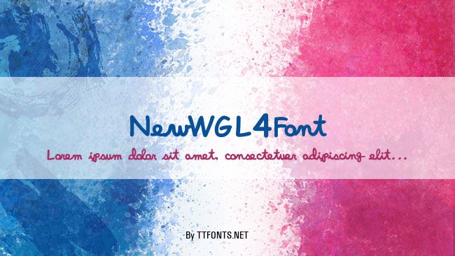 NewWGL4Font example