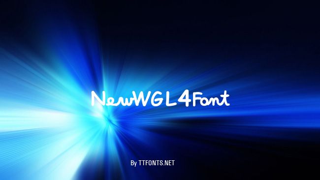 NewWGL4Font example
