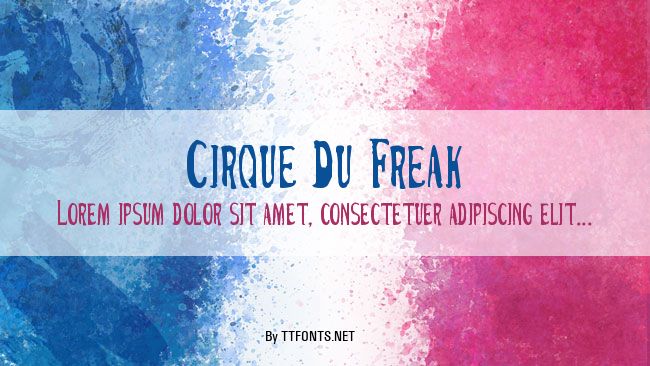 Cirque Du Freak example