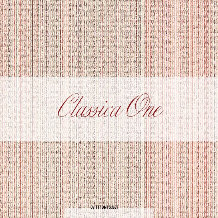 Classica One example