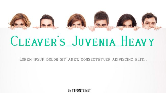 Cleaver's_Juvenia_Heavy example