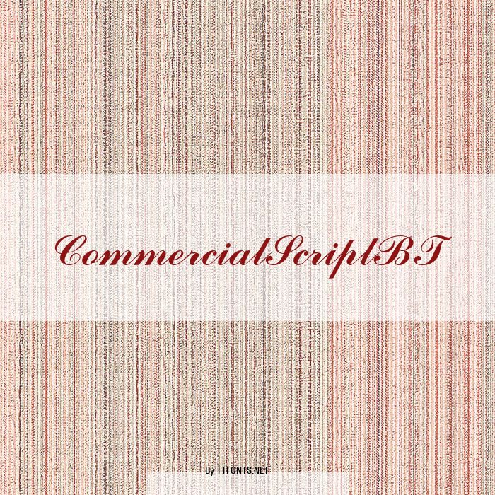 CommercialScriptBT example