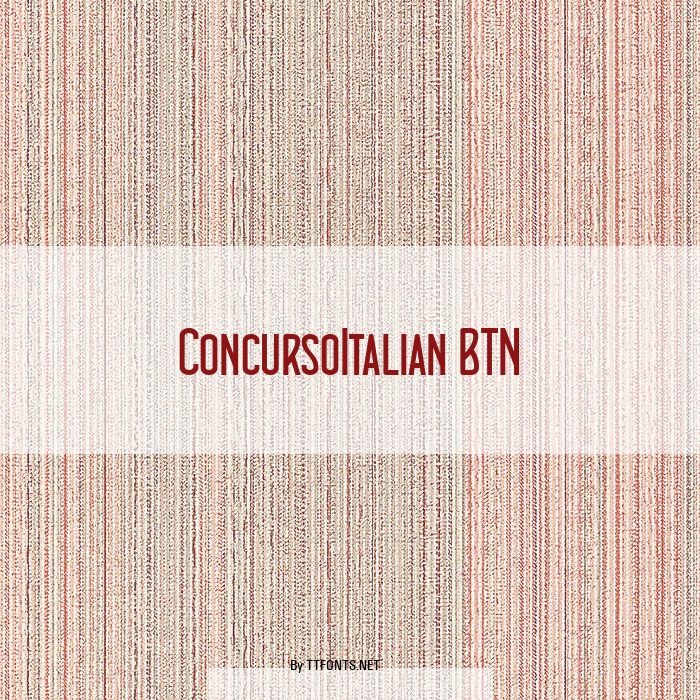 ConcursoItalian BTN example