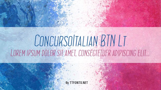 ConcursoItalian BTN Lt example