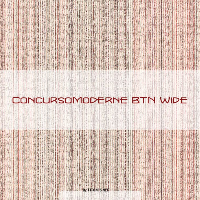 ConcursoModerne BTN Wide example