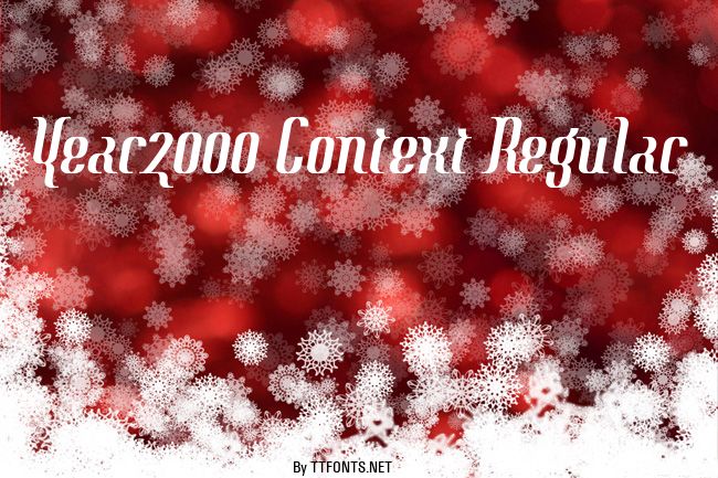 Year2000 Context Regular example