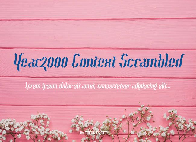Year2000 Context Scrambled example