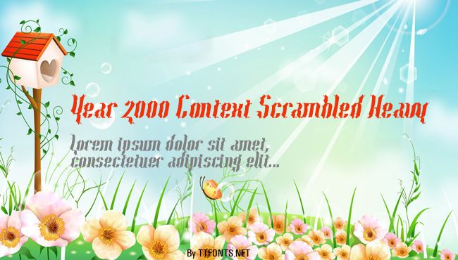 Year 2000 Context Scrambled Heavy example