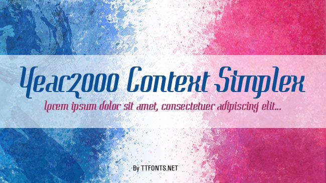 Year2000 Context Simplex example