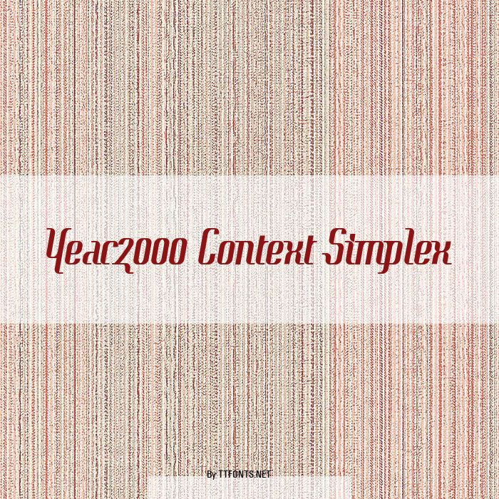 Year2000 Context Simplex example