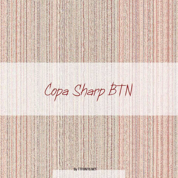 Copa Sharp BTN example