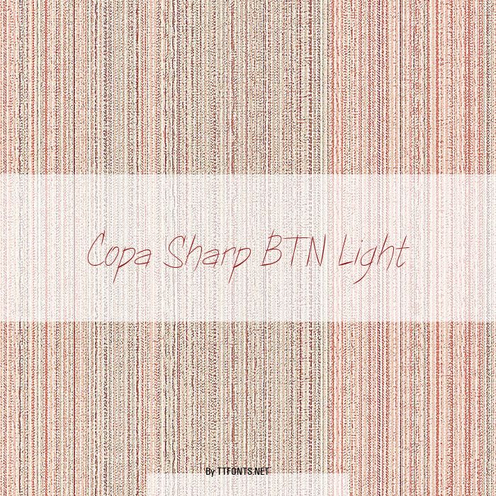 Copa Sharp BTN Light example
