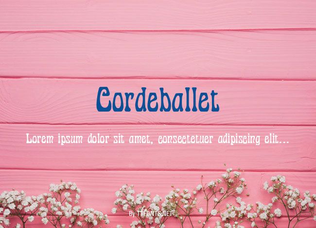 Cordeballet example