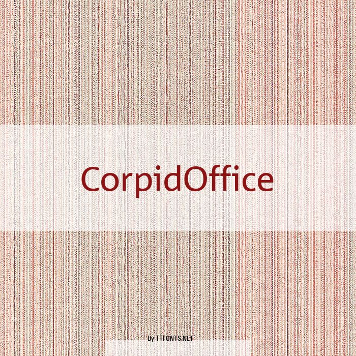 CorpidOffice example