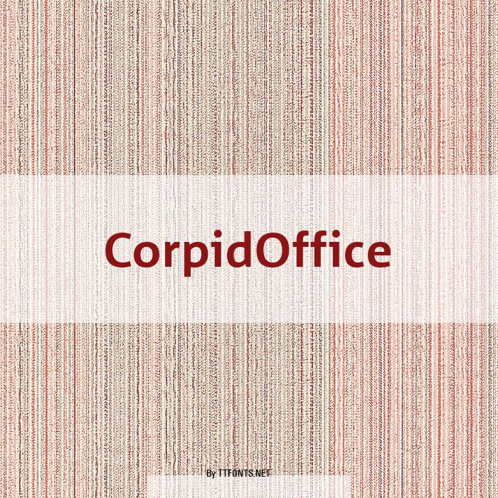 CorpidOffice example