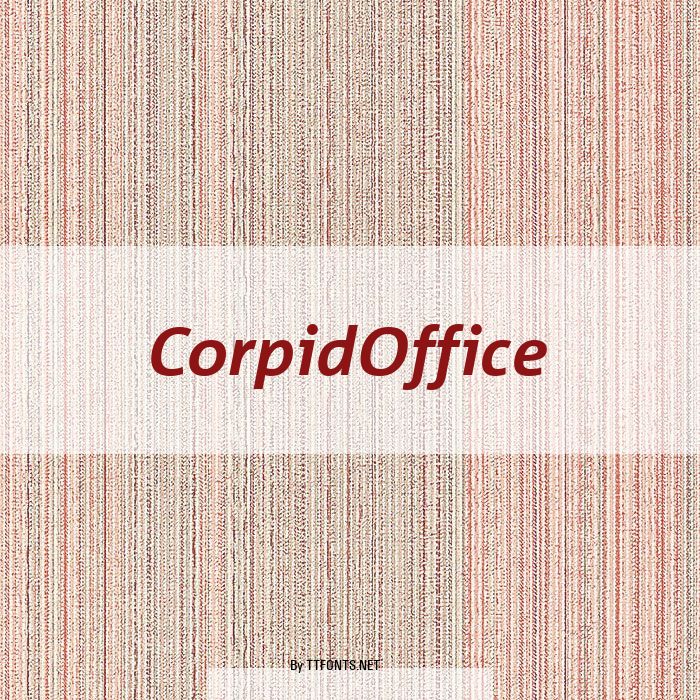 CorpidOffice example