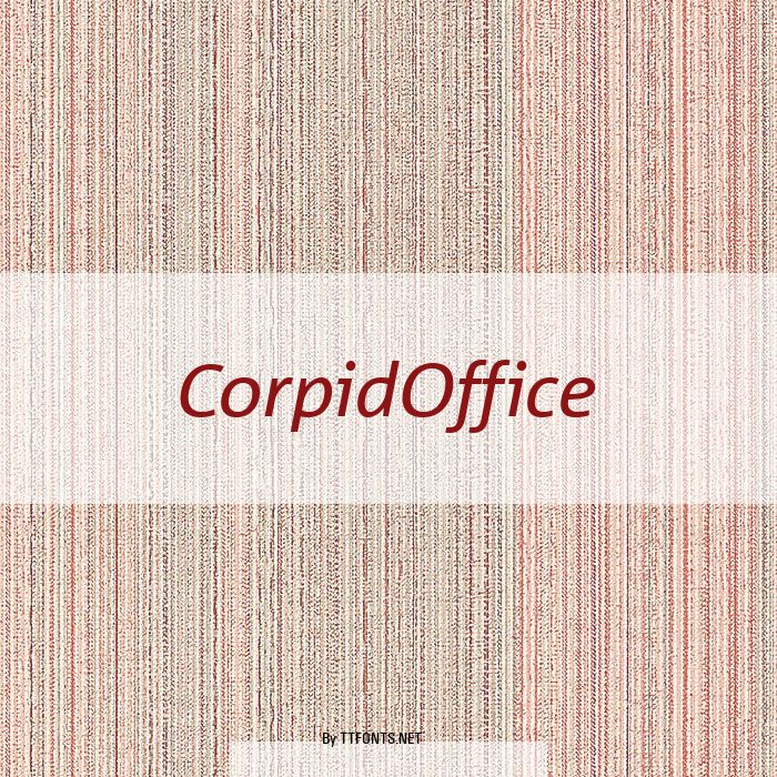 CorpidOffice example