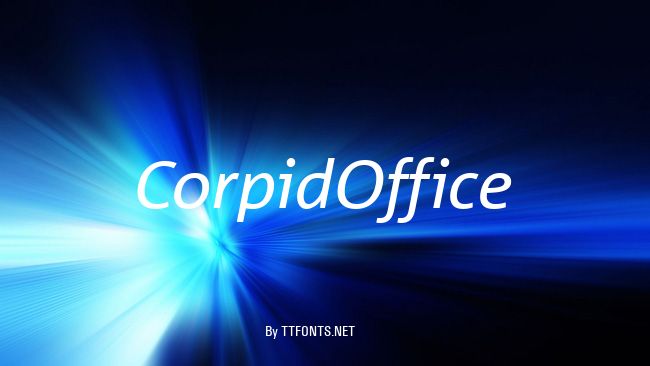 CorpidOffice example