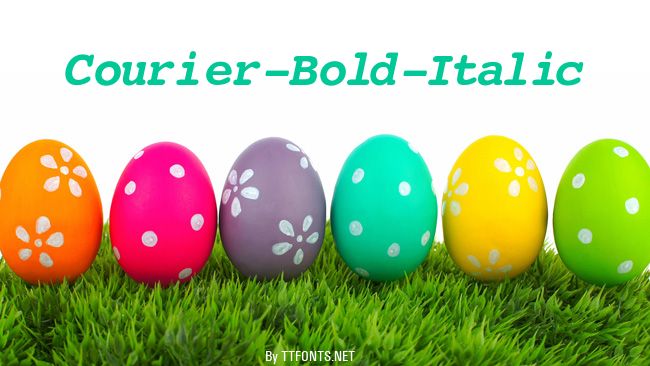 Courier-Bold-Italic example