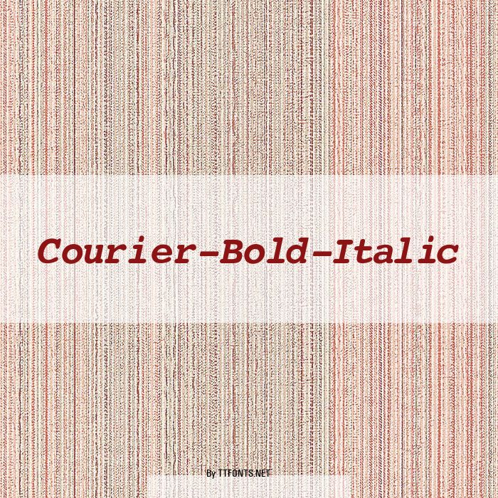 Courier-Bold-Italic example