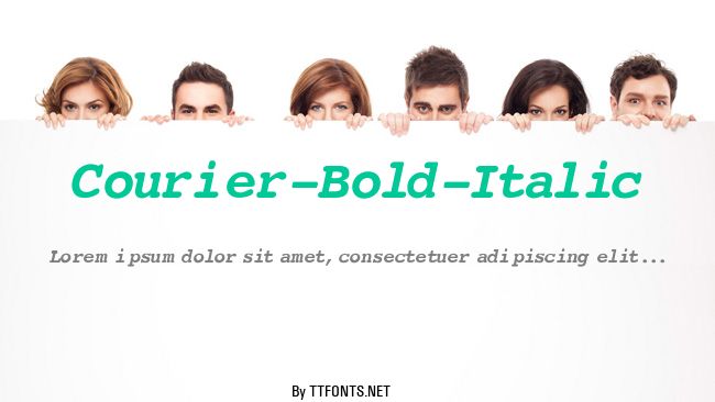 Courier-Bold-Italic example