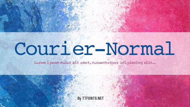Courier-Normal example