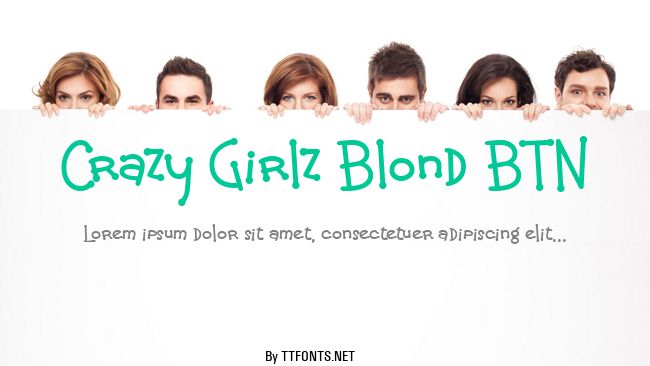 Crazy Girlz Blond BTN example