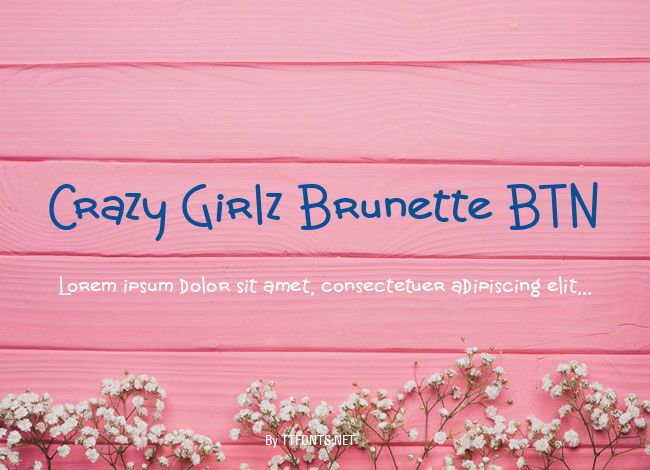Crazy Girlz Brunette BTN example
