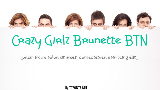 Crazy Girlz Brunette BTN example