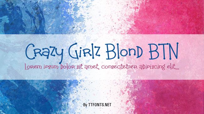 Crazy Girlz Blond BTN example