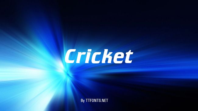 Cricket example