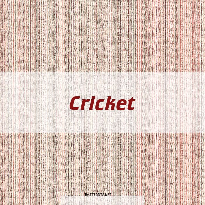 Cricket example