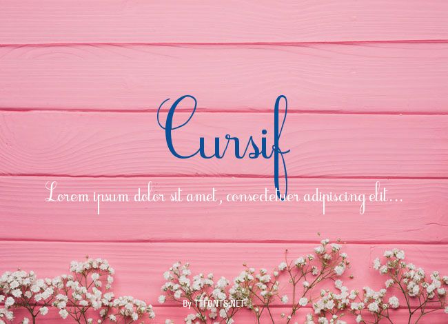 Cursif example