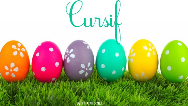 Cursif example