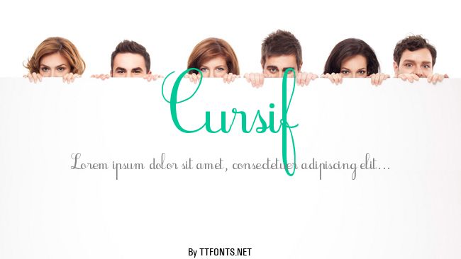 Cursif example
