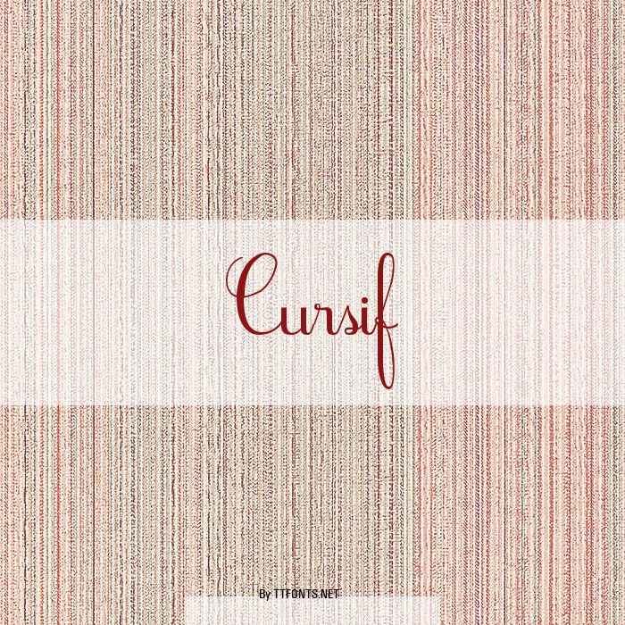 Cursif example