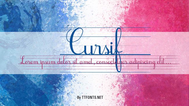 Cursif & Lignes example