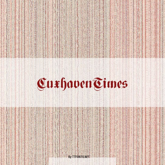 CuxhavenTimes example