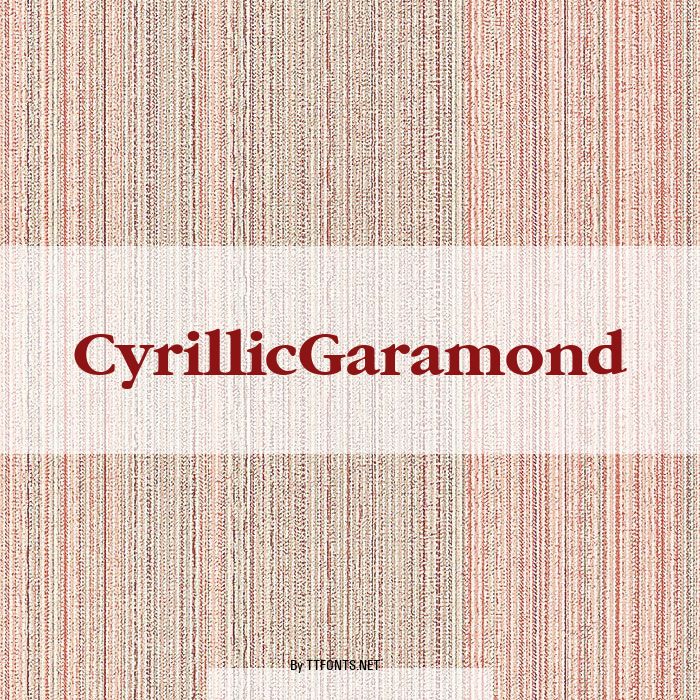 CyrillicGaramond example