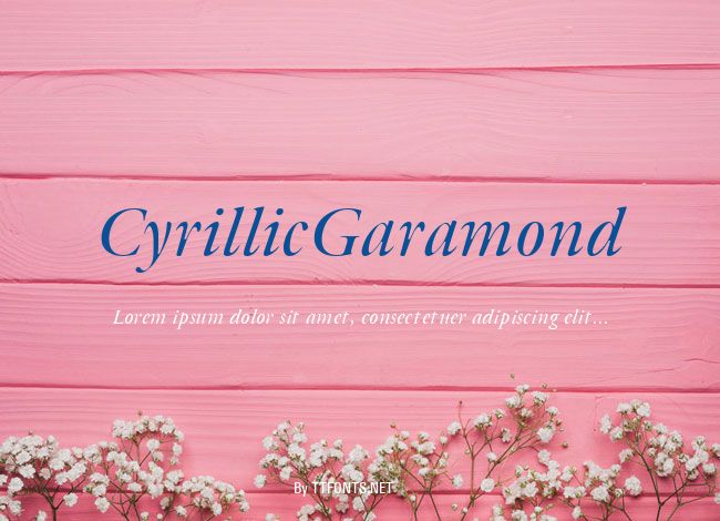 CyrillicGaramond example