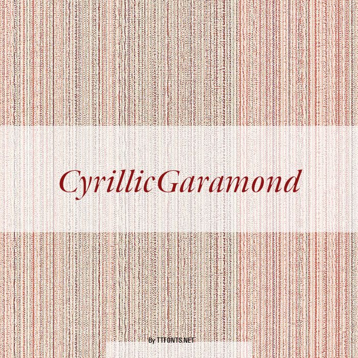 CyrillicGaramond example
