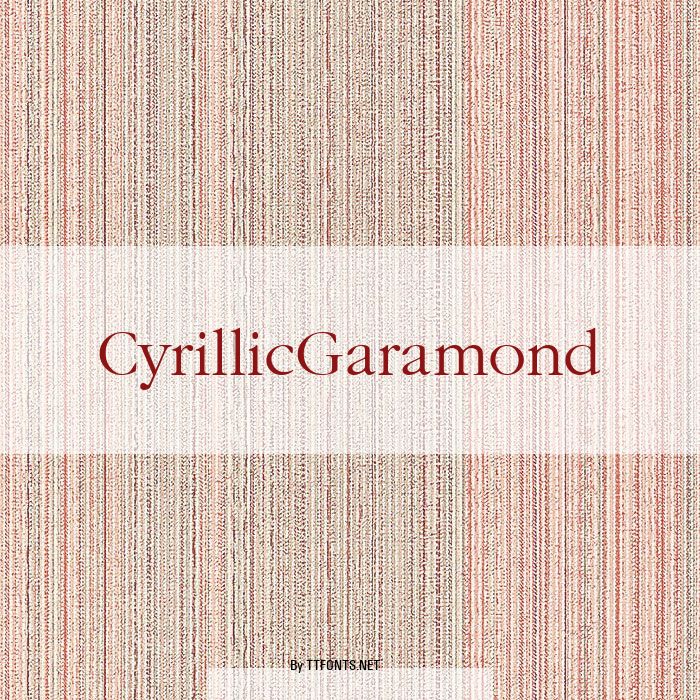 CyrillicGaramond example