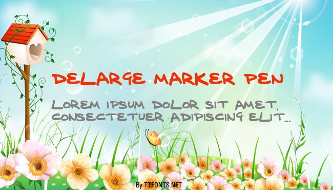 delarge marker pen example