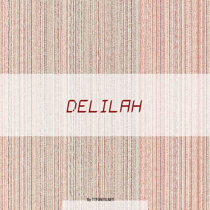Delilah example