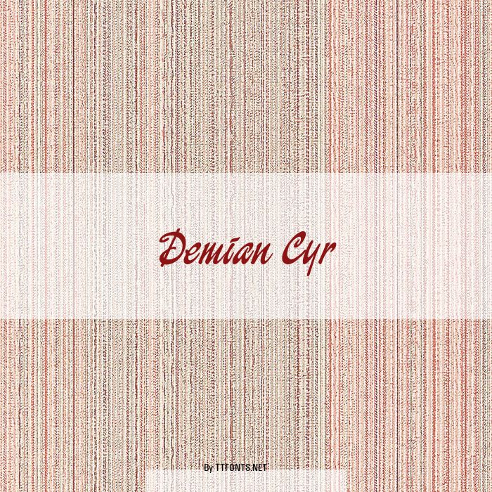 Demian Cyr example