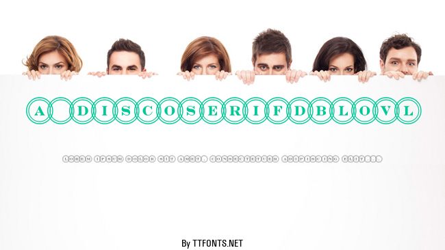 a_DiscoSerifDblOvl example