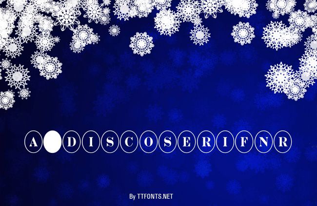 a_DiscoSerifNr example