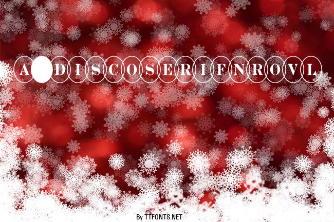 a_DiscoSerifNrOvl example