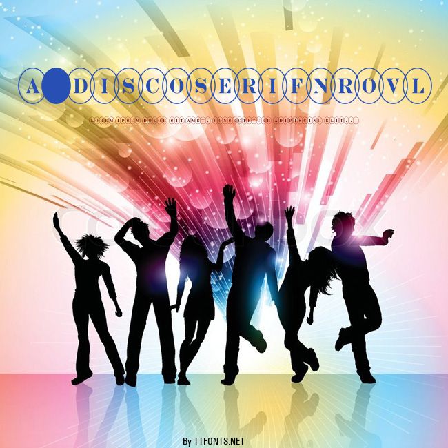 a_DiscoSerifNrOvl example