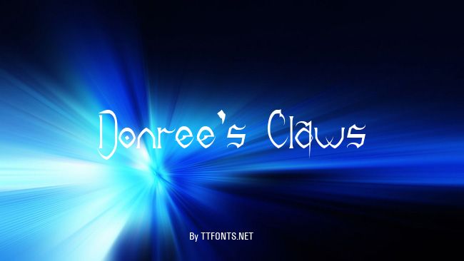 Donree's Claws example